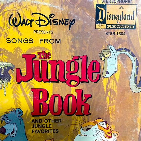 WALT DISNEY PRESENTS SONGS FROM THE JUNGLE BOOK DISNEYLAND VINYL RECORD 1967 - Picture 3 of 16